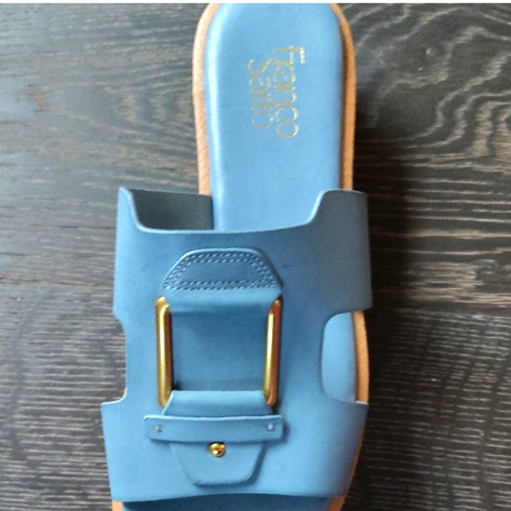 Franco Sarto Blue Sandals with Elegant Design - Picture 4 of 9